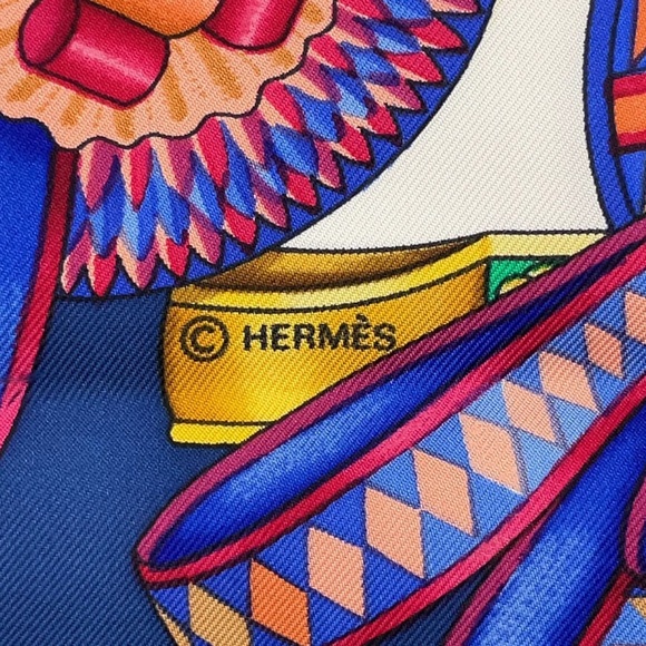 Hermes Carré 90 LES RUBANS DU CHEVAL Silk Scarf W/Box - Picture 13 of 15